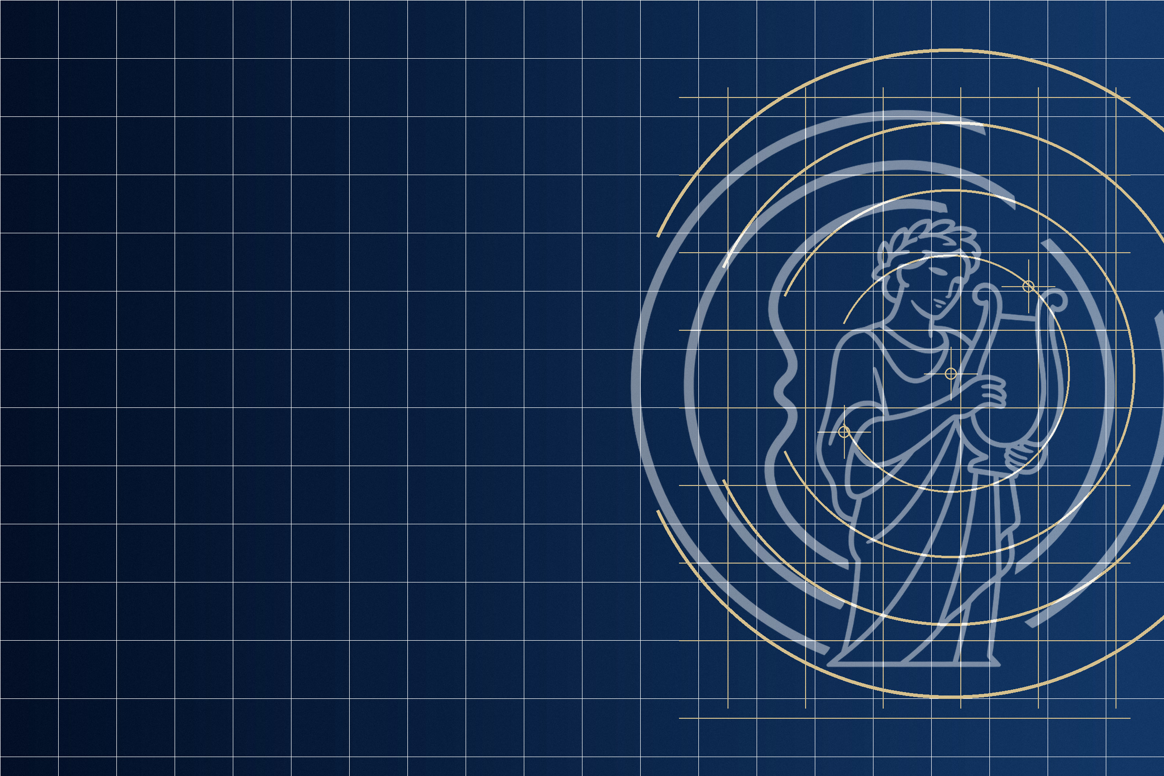 Branded line illustration combining the Ectodermal Society emblem with surgical planning grids and target markers